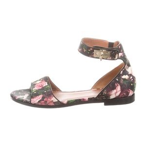 GIVENCHY - Satin Ankle Strap Sandals